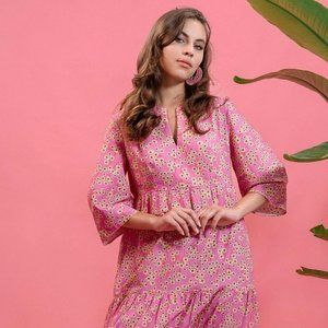 poppy red flower dress